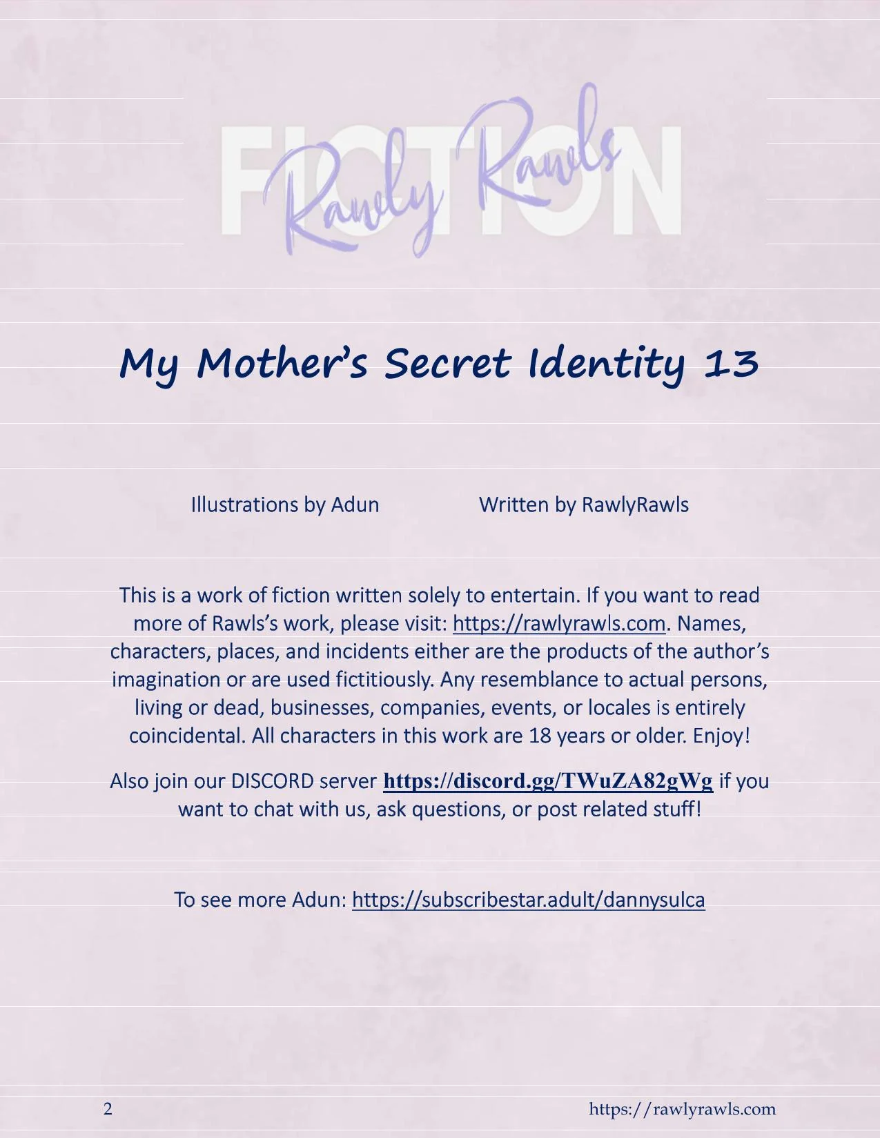 My Mother’s Secret Identity [Adun | Danny Sulca , RawlyRawls] Chapter 13 - Page 2