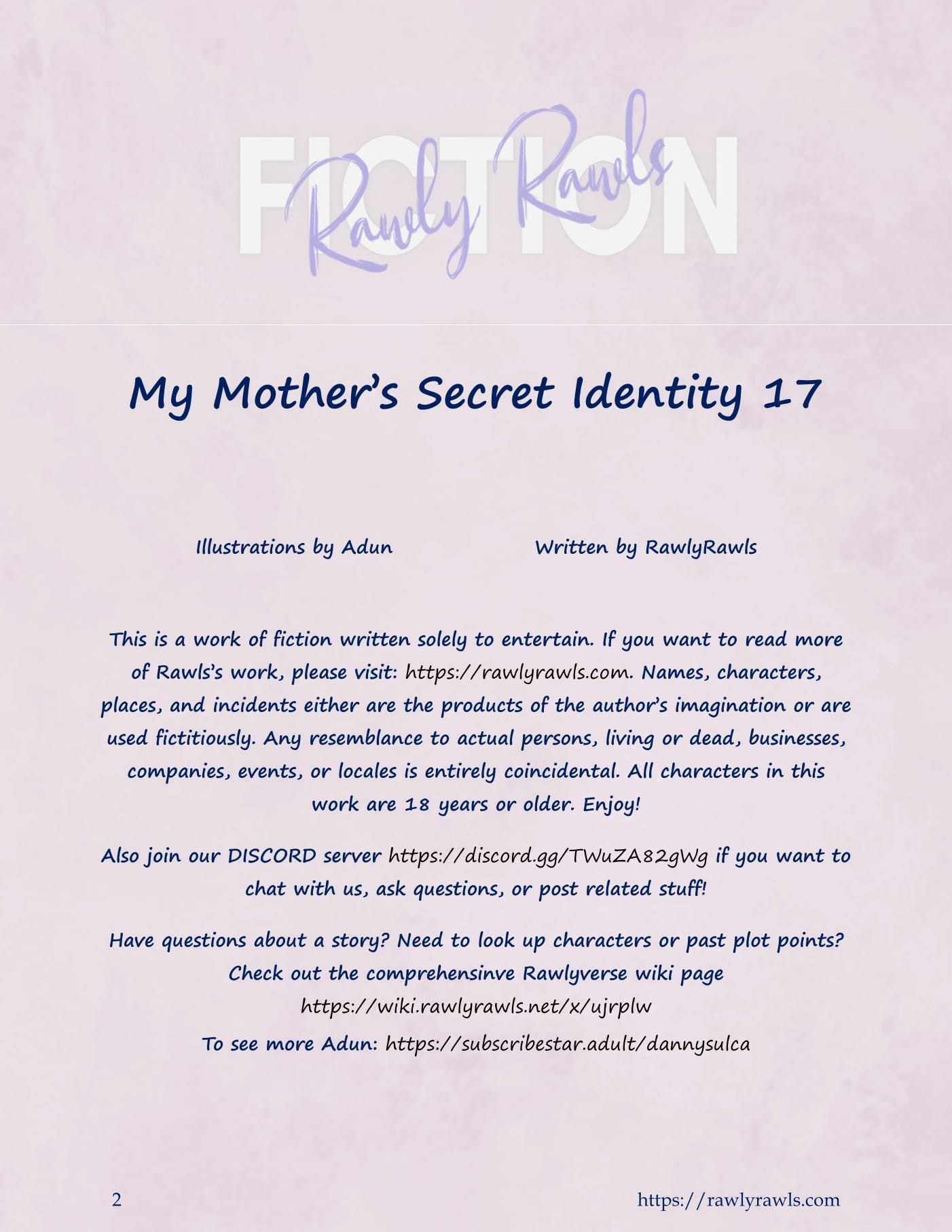 My Mother’s Secret Identity [Adun | Danny Sulca , RawlyRawls] Chapter 17 - Page 2