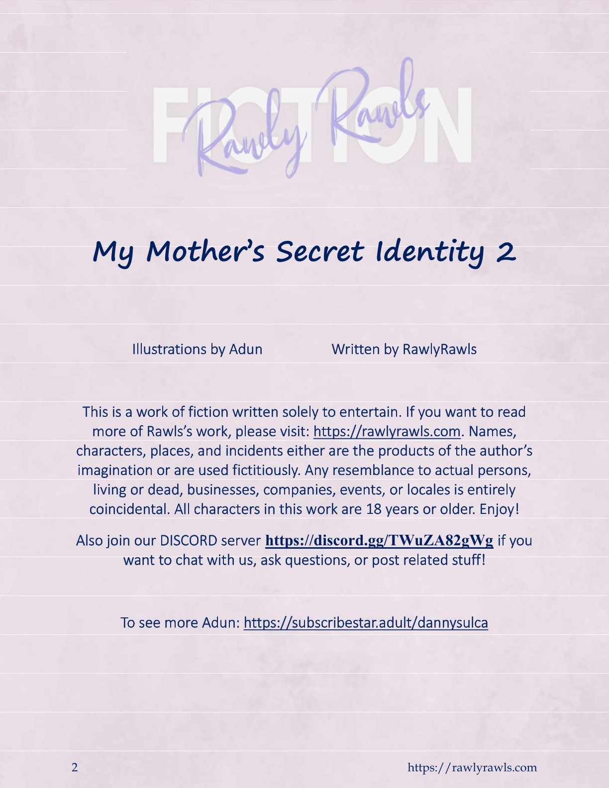 My Mother’s Secret Identity [Adun | Danny Sulca , RawlyRawls] Chapter 2 - Page 2