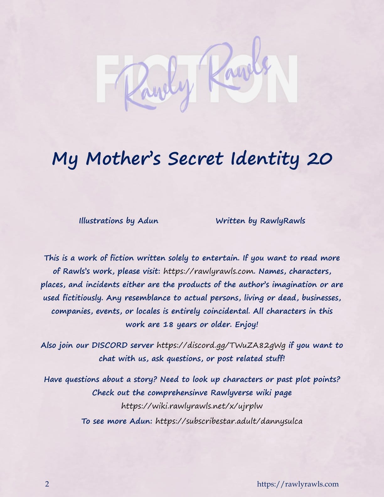 My Mother’s Secret Identity [Adun | Danny Sulca , RawlyRawls] Chapter 20 - Page 2