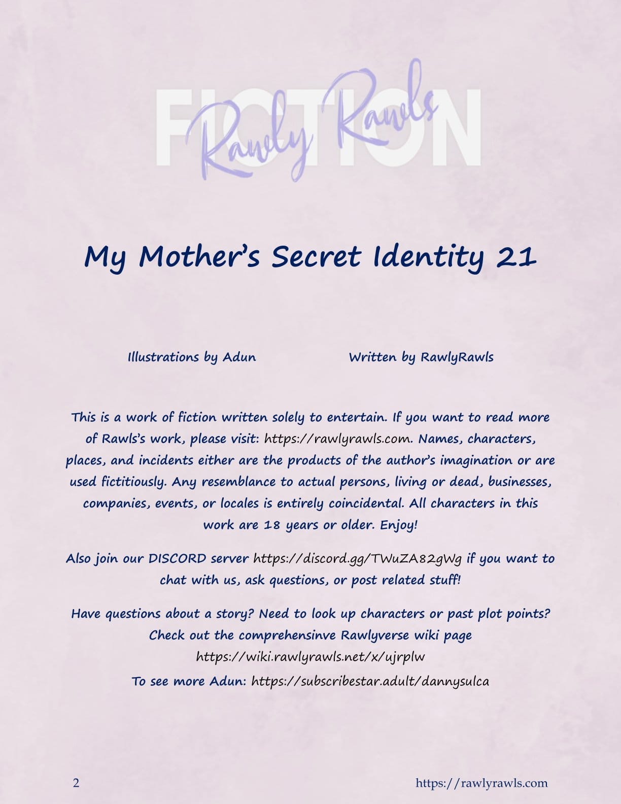 My Mother’s Secret Identity [Adun | Danny Sulca , RawlyRawls] Chapter 21 - Page 2