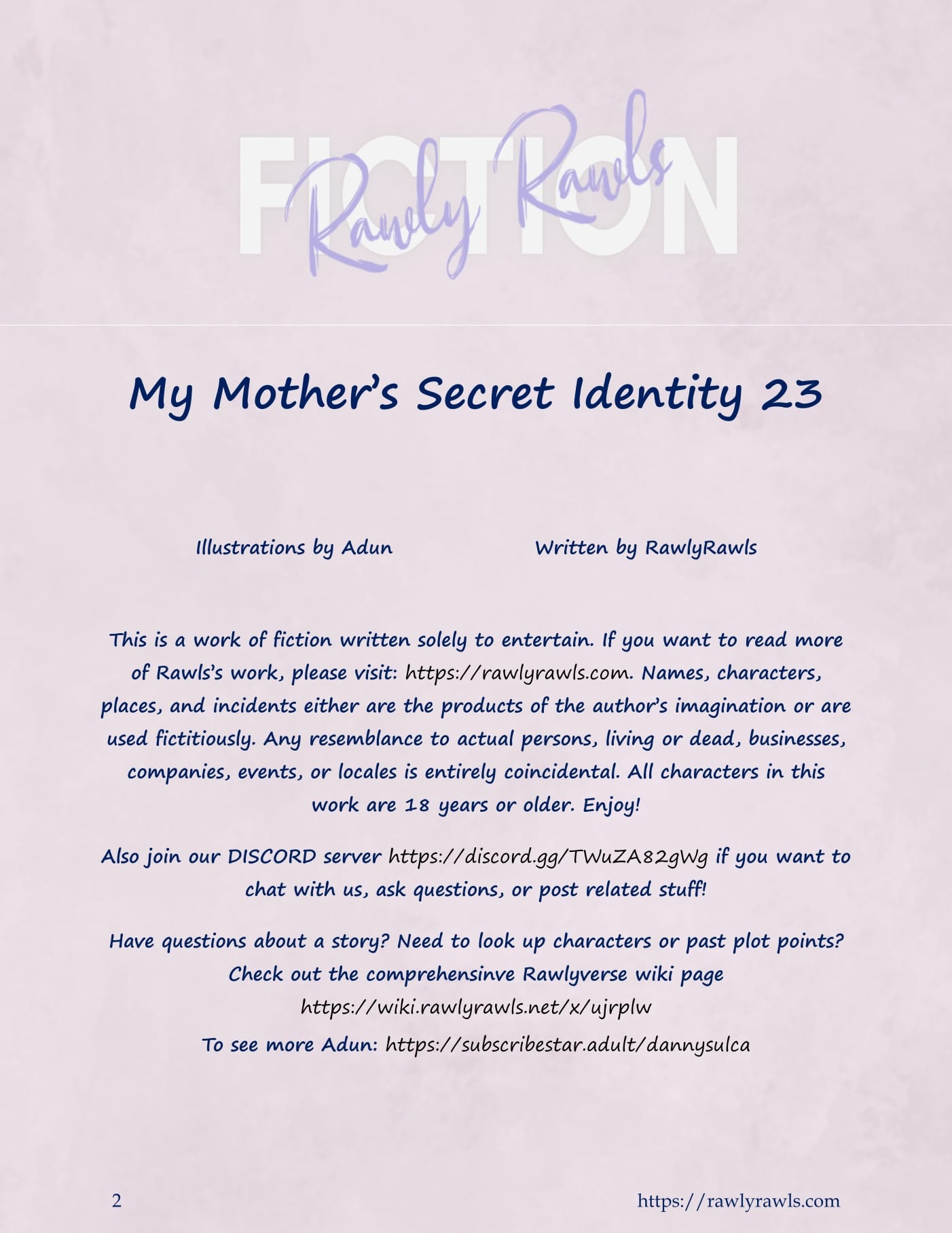 My Mother’s Secret Identity [Adun | Danny Sulca , RawlyRawls] Chapter 23 - Page 2