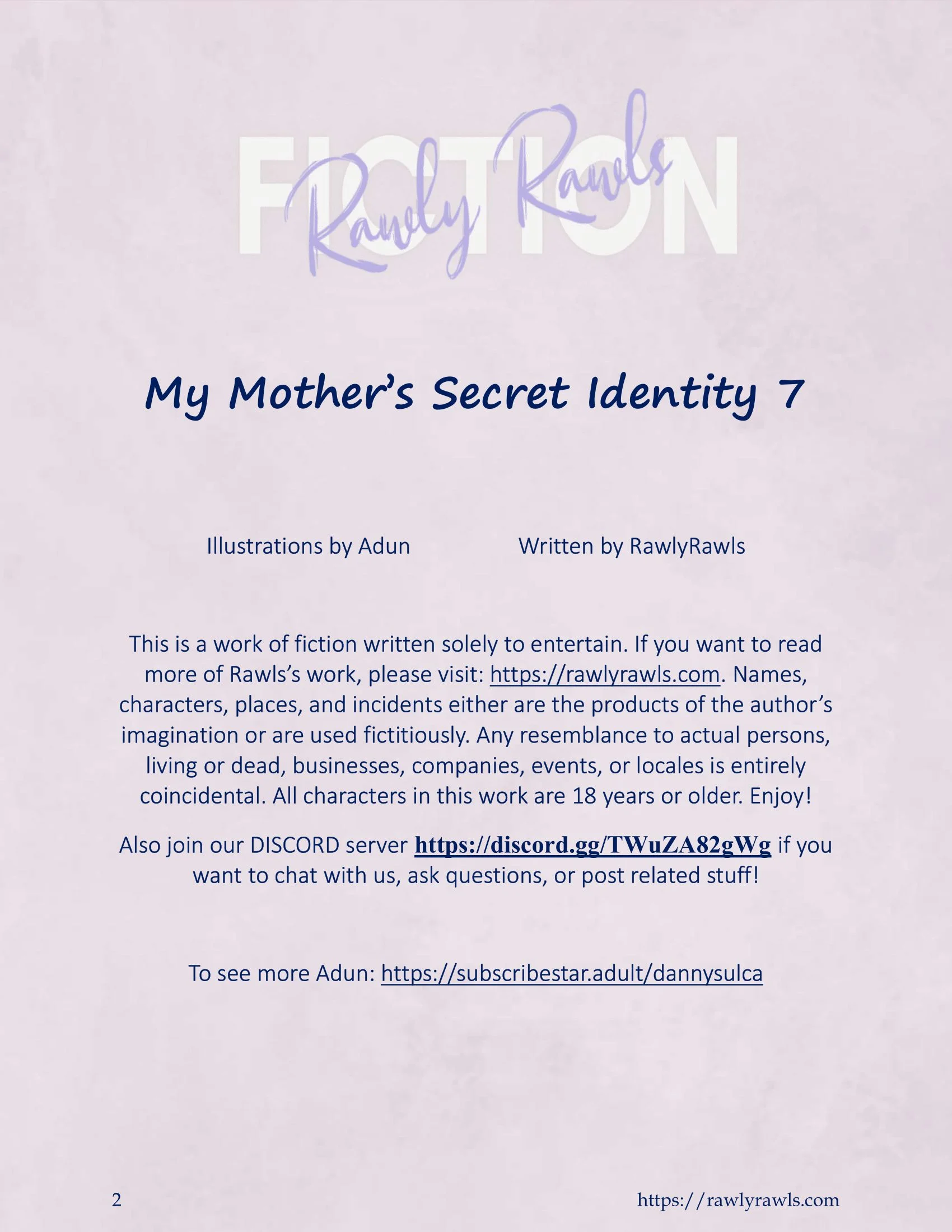 My Mother’s Secret Identity [Adun | Danny Sulca , RawlyRawls] Chapter 7 - Page 2