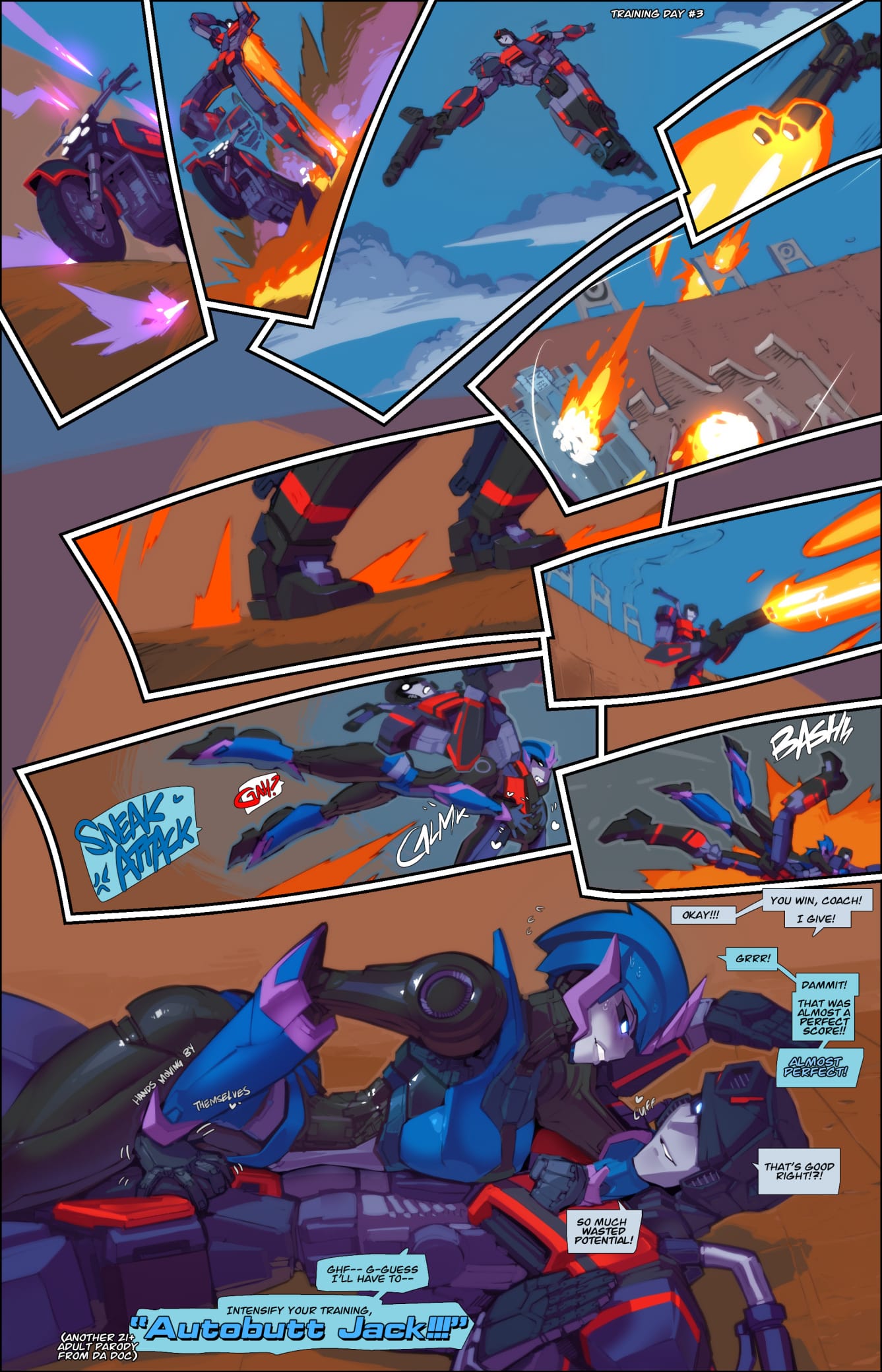 Jack X Arcee: Autobutt Jack (Transformer) [Fred Perry] Chapter 1 - Page 2