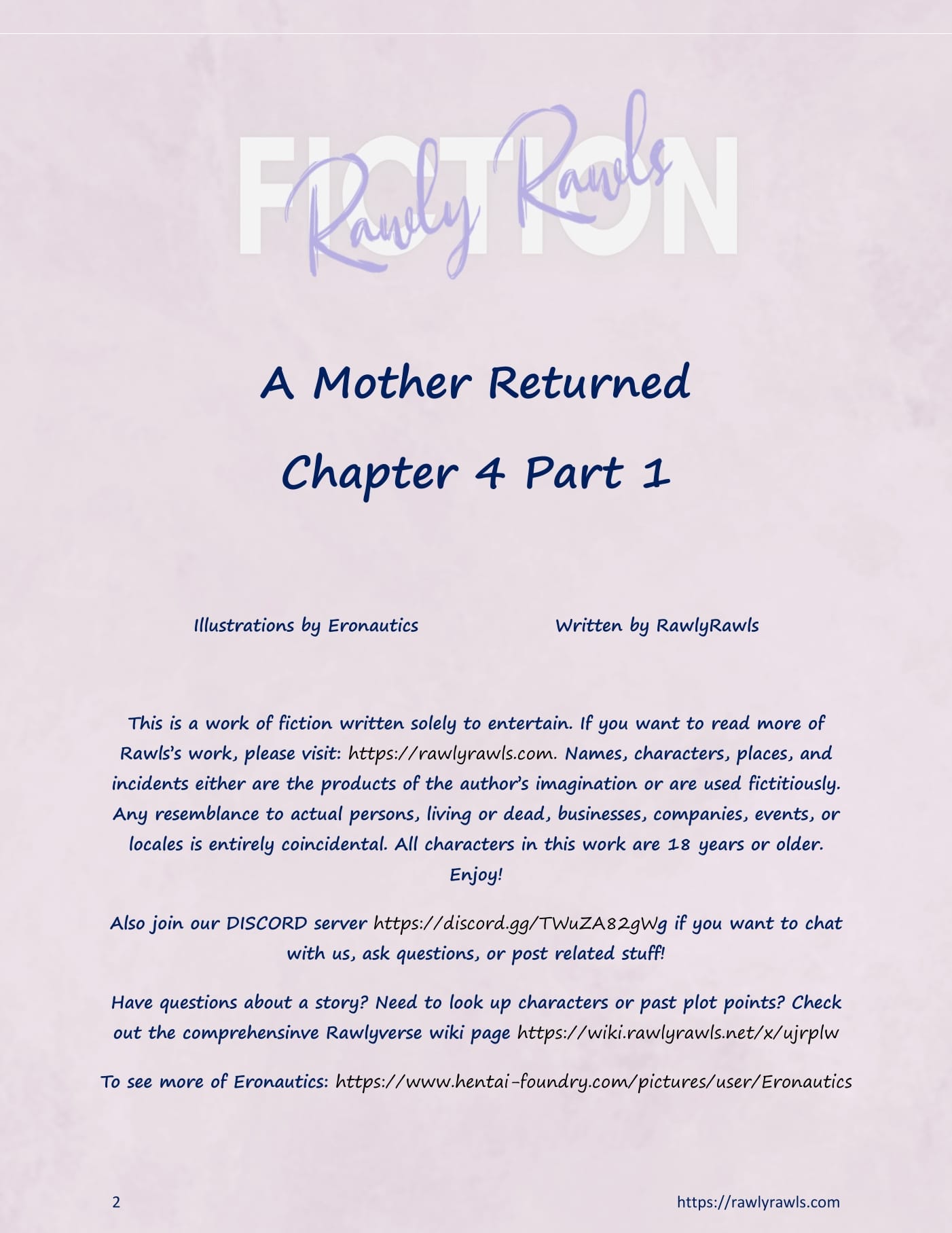 A Mother Returned [Eronautics, RawlyRawls] Chapter 4 - Part 1 - Page 2