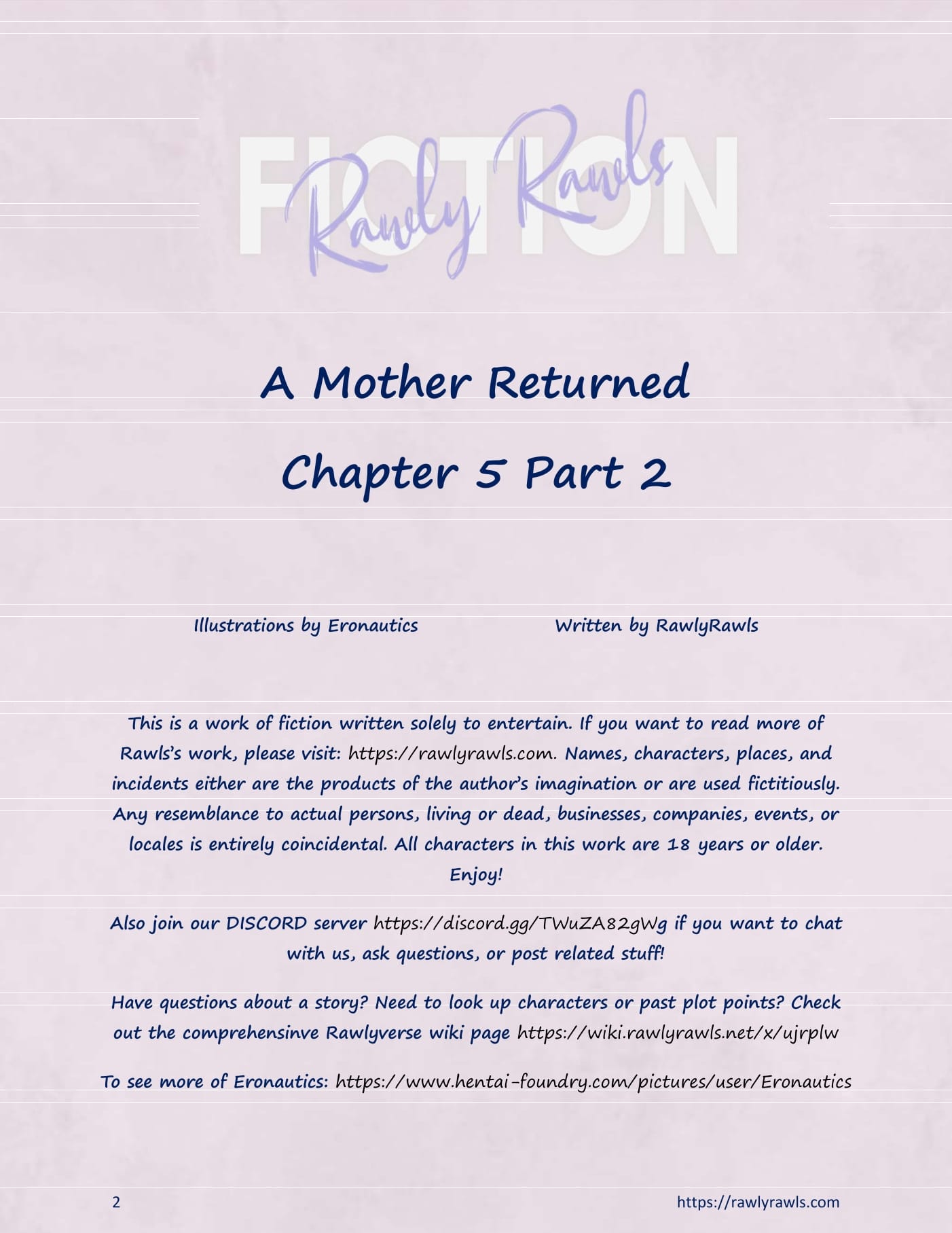 A Mother Returned [Eronautics, RawlyRawls] Chapter 5 - Part 2 - Page 2