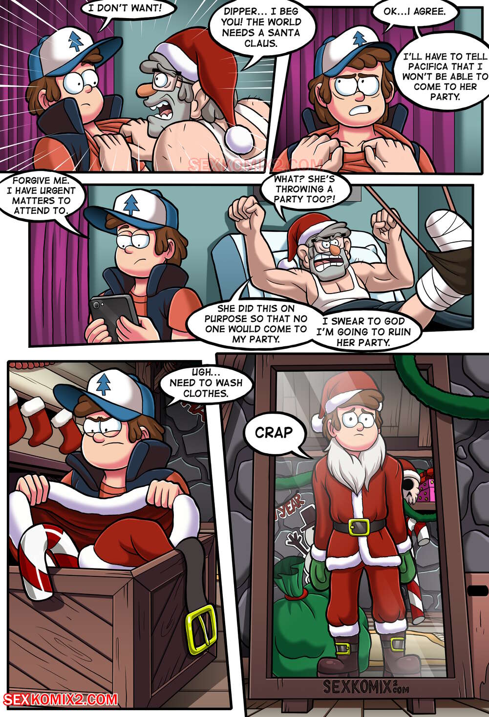 New Year Party and A Big Pink Teddy Bear (Gravity Falls) [SexKomix] Chapter 1 - Page 7