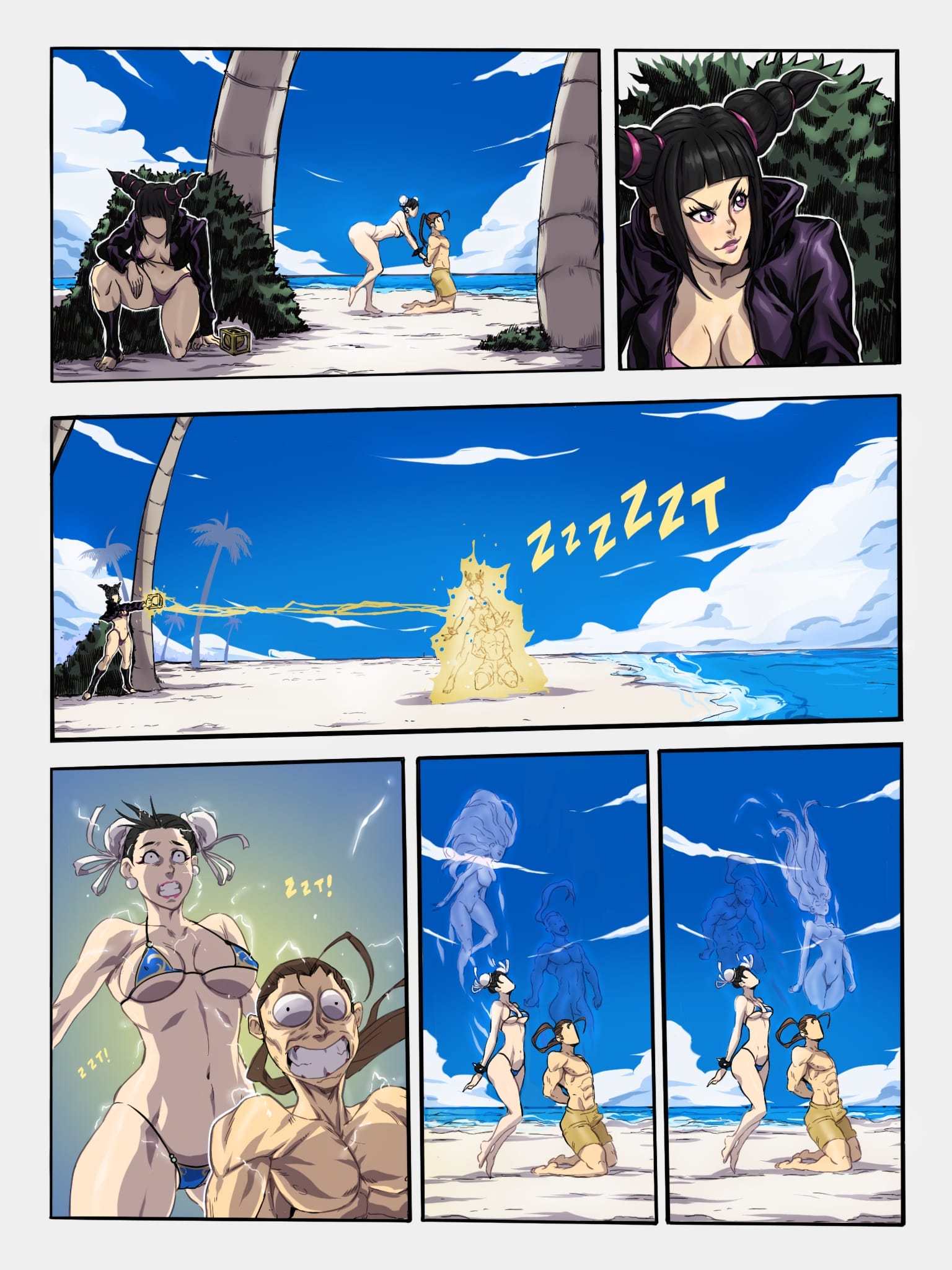 Swap by the Beach ⛱ (Street Fighter) [TSFSingularity , Potemkin] Chapter 1 - Page 2