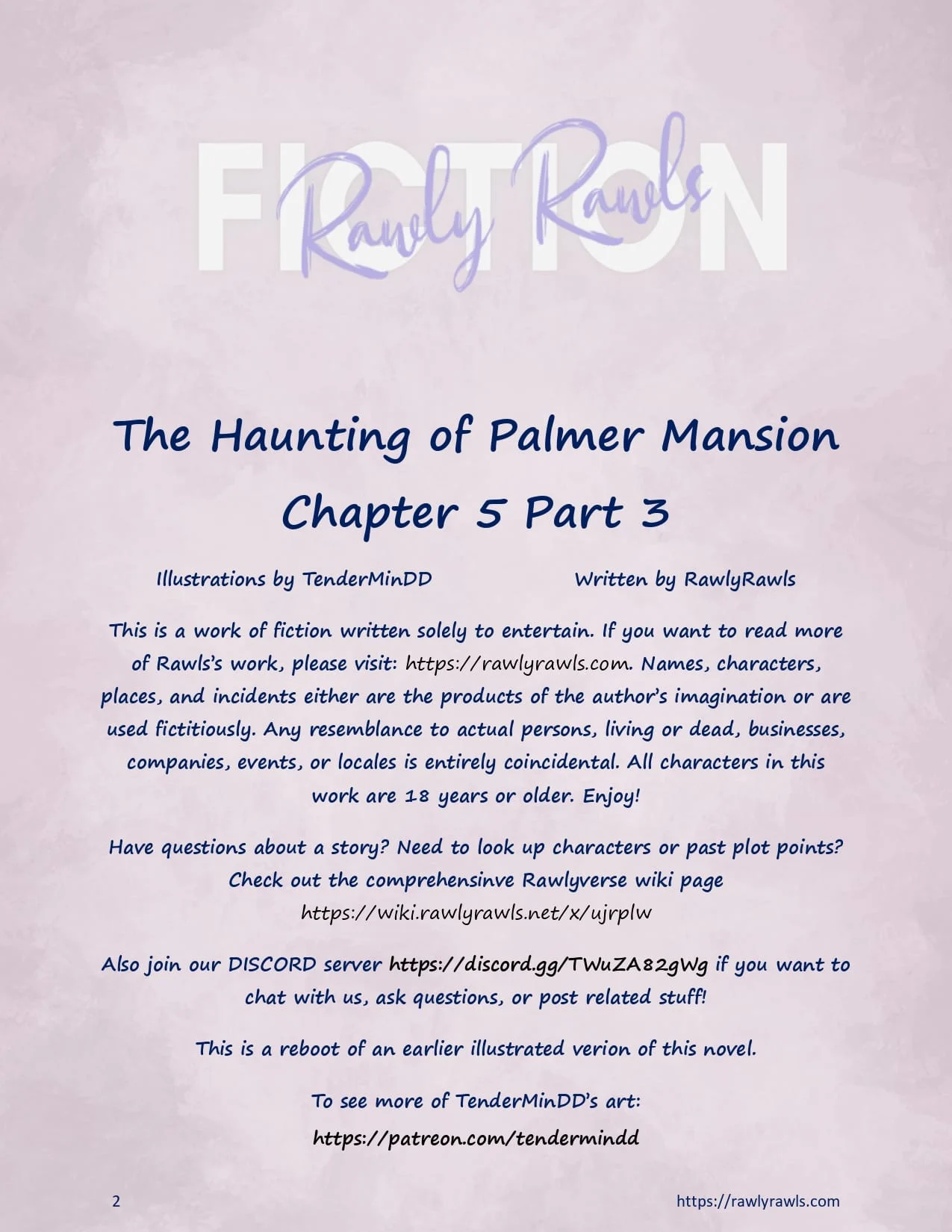 The Haunting Of Palmer Mansion [TenderMindd , RawlyRawls] Chapter 5 - Part 3 - Page 2