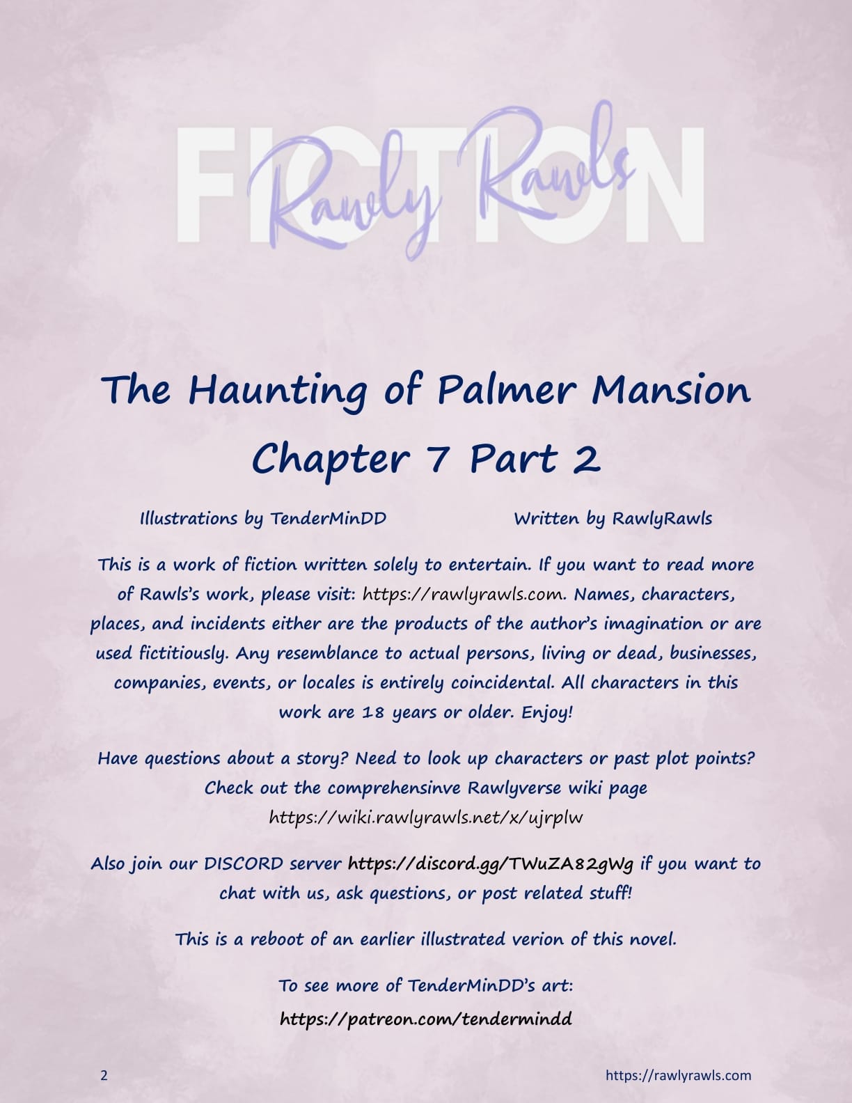 The Haunting Of Palmer Mansion [TenderMindd , RawlyRawls] Chapter 7 - Part 2 - Page 2