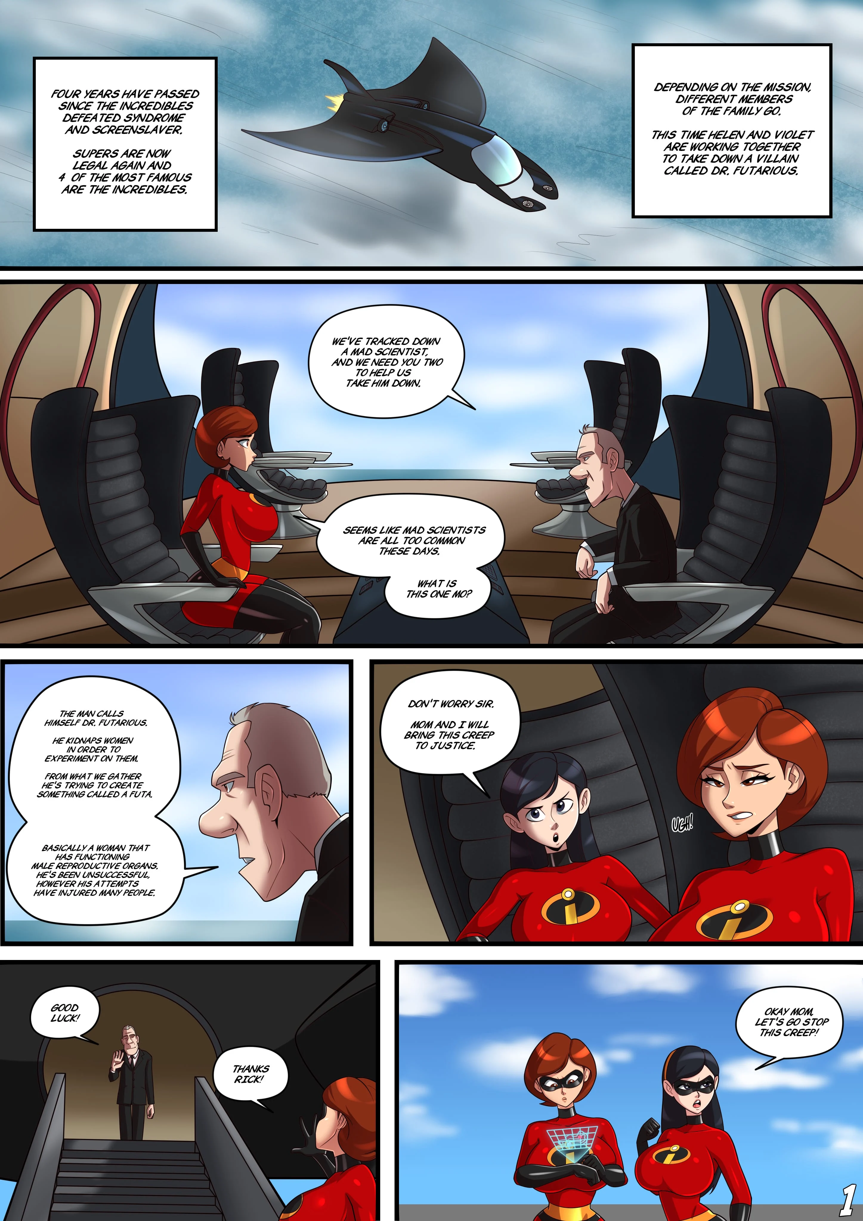 Incestibles: Helen’s Stretchy Situation (The Incredibles) [Parvad] Chapter 1 - Page 2