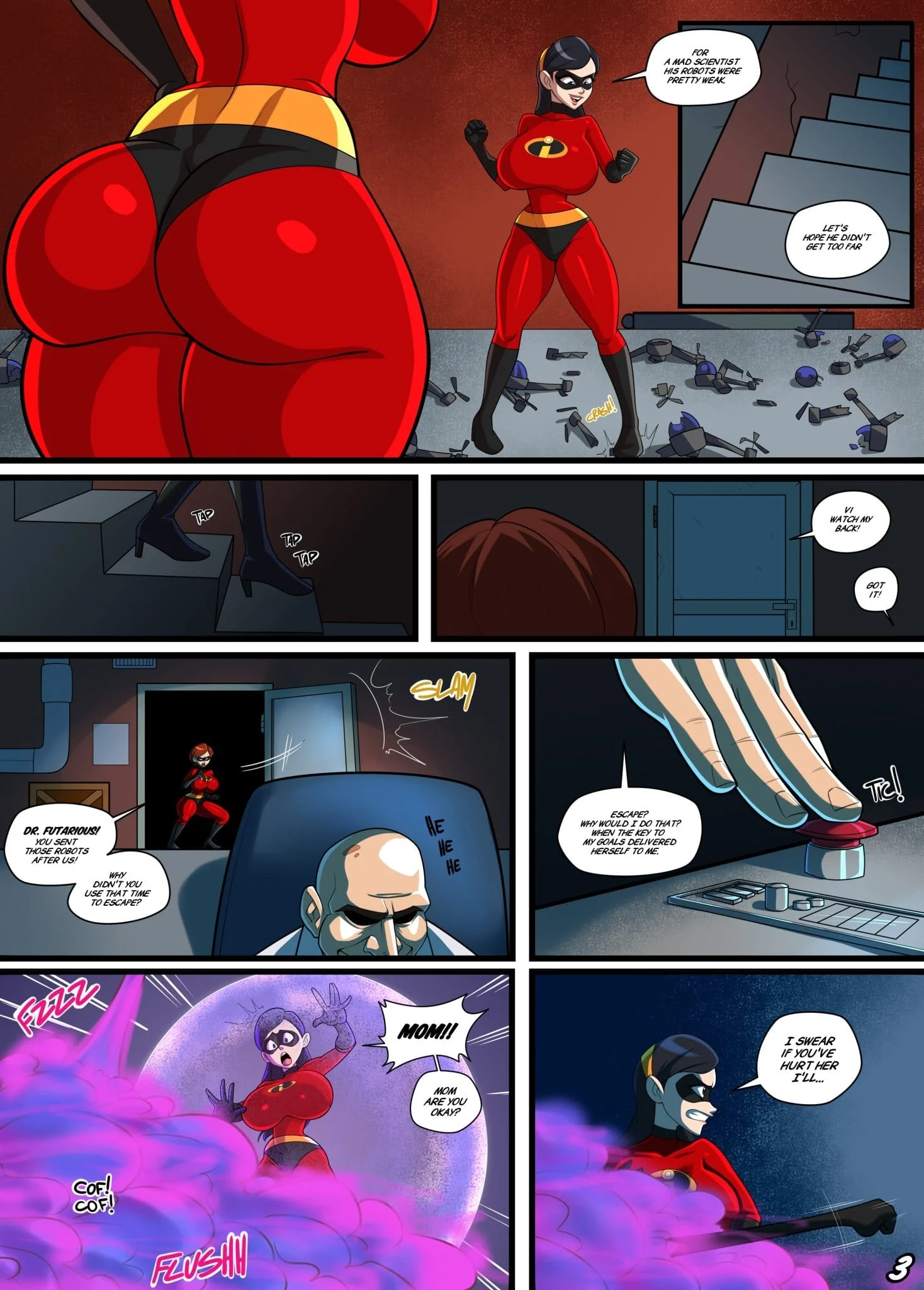 Incestibles: Helen’s Stretchy Situation (The Incredibles) [Parvad] Chapter 1 - Page 4